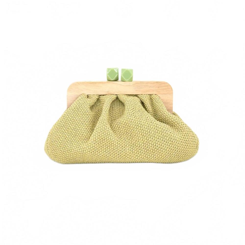 NEW BC HANDBAGS women's leah clutch bag in lime